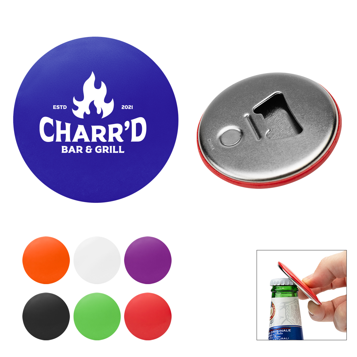 Tin Bottle Opener Magnet 1