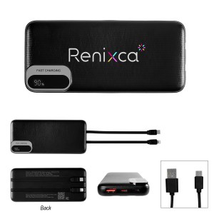 10,000 Mah Power Bank With Built-in Cables 1 10,000 Mah Power Bank With Built-in Cables 1