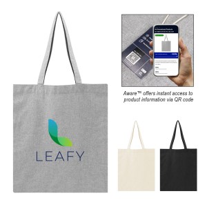 Aware™ 4 Oz. Recycled Cotton Tote Bag 1 Aware™ 4 Oz. Recycled Cotton Tote Bag 1