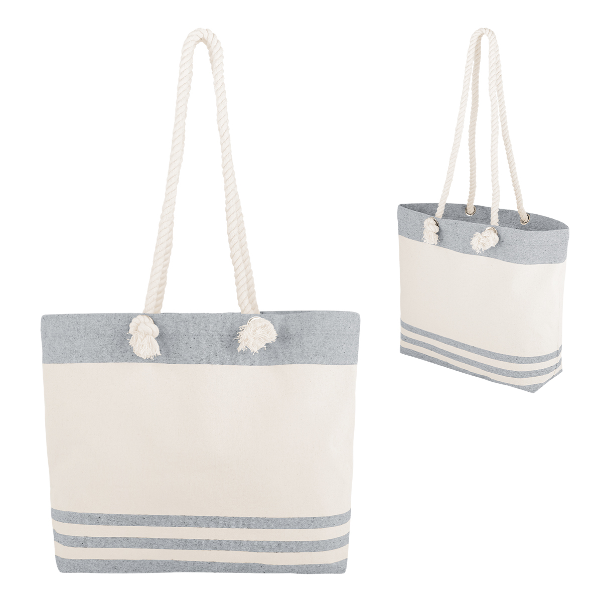 Marlo 10 Oz. Recycled Cotton Tote Bag With Twist Rope Handles 1