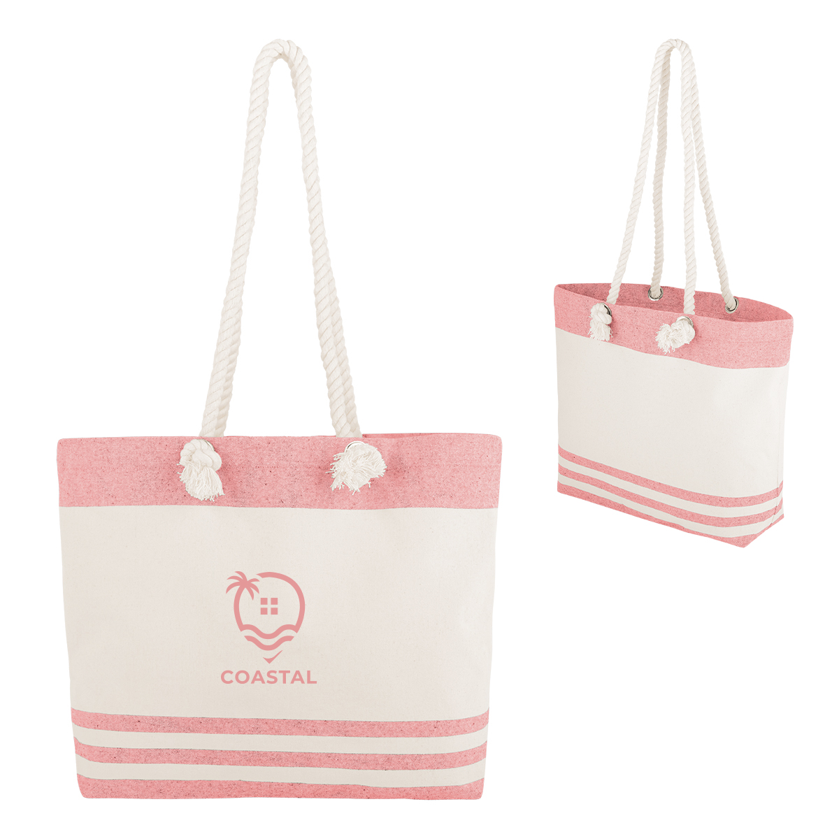 Marlo 10 Oz. Recycled Cotton Tote Bag With Twist Rope Handles 1