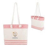 Marlo 10 Oz. Recycled Cotton Tote Bag With Twist Rope Handles - 3925 NATRED Colorbrite Marlo 10 Oz. Recycled Cotton Tote Bag With Twist Rope Handles - 3925 NATRED Colorbrite