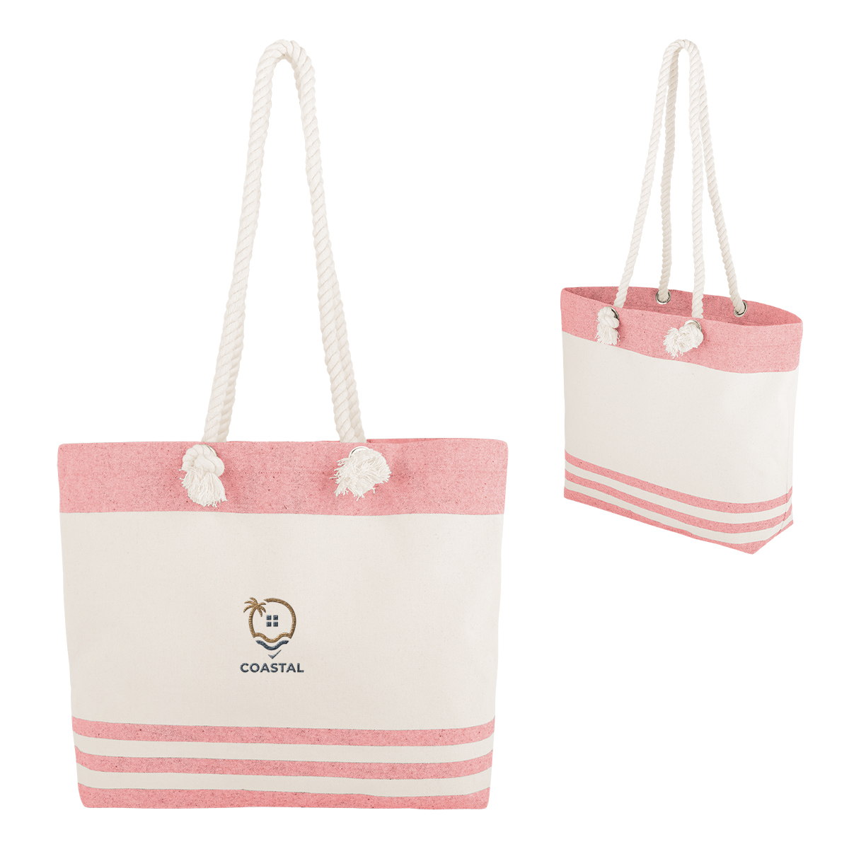 Marlo 10 Oz. Recycled Cotton Tote Bag With Twist Rope Handles 1