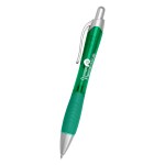 Rio Gel Pen With Contoured Rubber Grip - 881 TRNGRN Silkscreen Rio Gel Pen With Contoured Rubber Grip - 881 TRNGRN Silkscreen