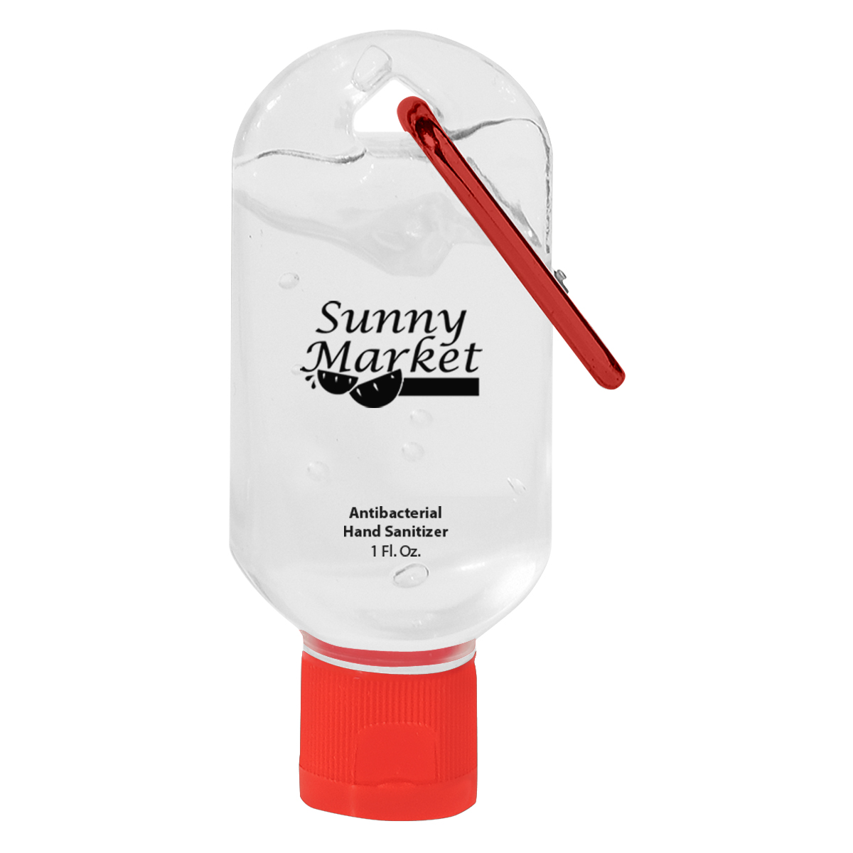 1 Oz. Hand Sanitizer With Carabiner 1