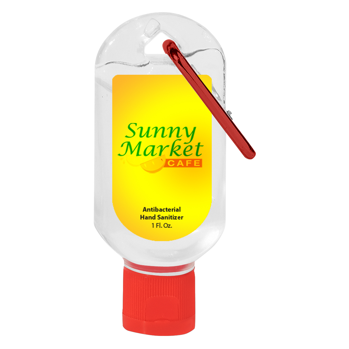 1 Oz. Hand Sanitizer With Carabiner 1