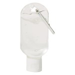 1 Oz. Hand Sanitizer With Carabiner - 9029 TRNRED Padprint 1 Oz. Hand Sanitizer With Carabiner - 9029 TRNRED Padprint