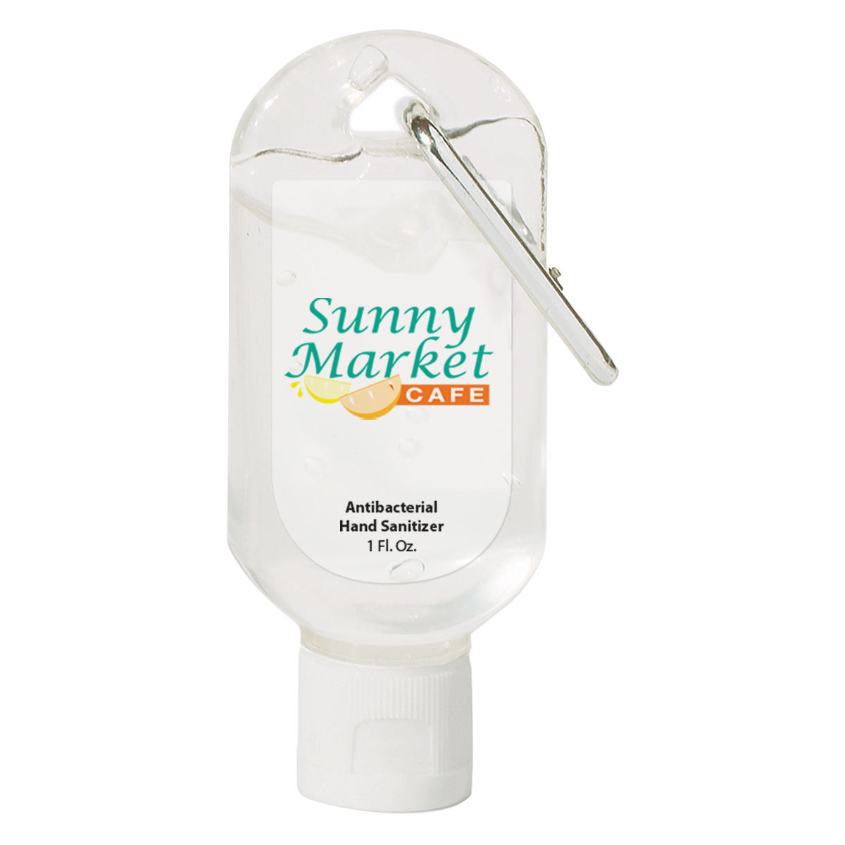 1 Oz. Hand Sanitizer With Carabiner 1