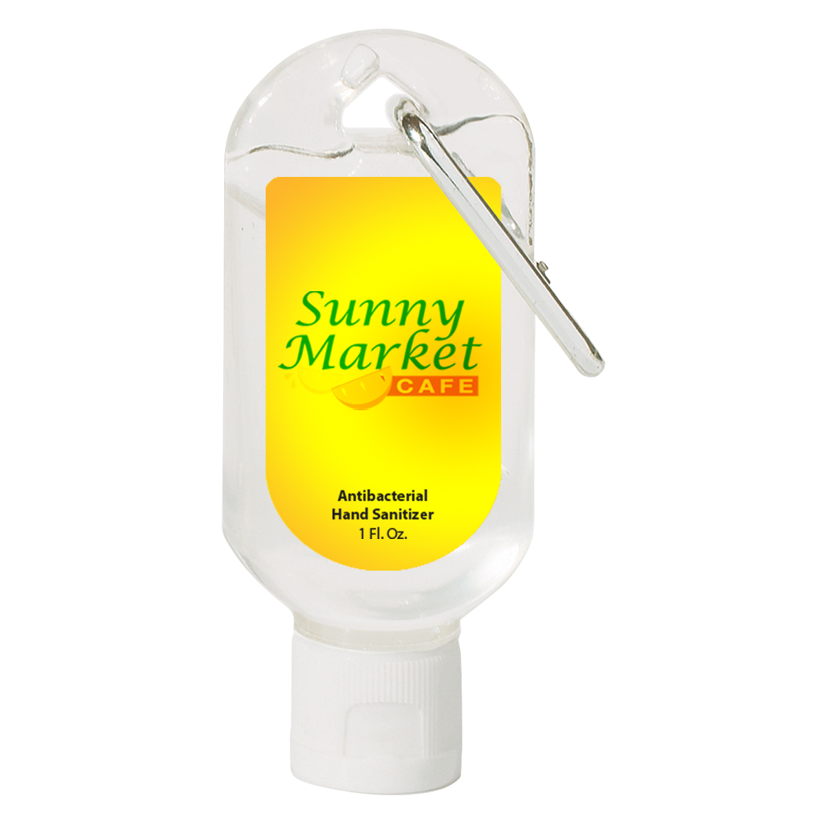 1 Oz. Hand Sanitizer With Carabiner 1