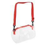 Seymour Clear Barrel Bag - 30076 CLRRED Blank Seymour Clear Barrel Bag - 30076 CLRRED Blank