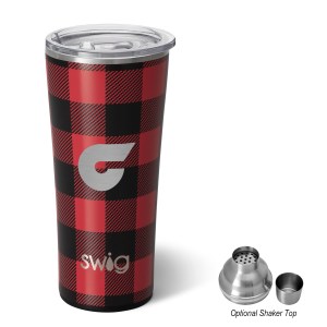 22 Oz. Swig Life™ Buffalo Plaid Stainless Steel Tumbler 1 22 Oz. Swig Life™ Buffalo Plaid Stainless Steel Tumbler 1