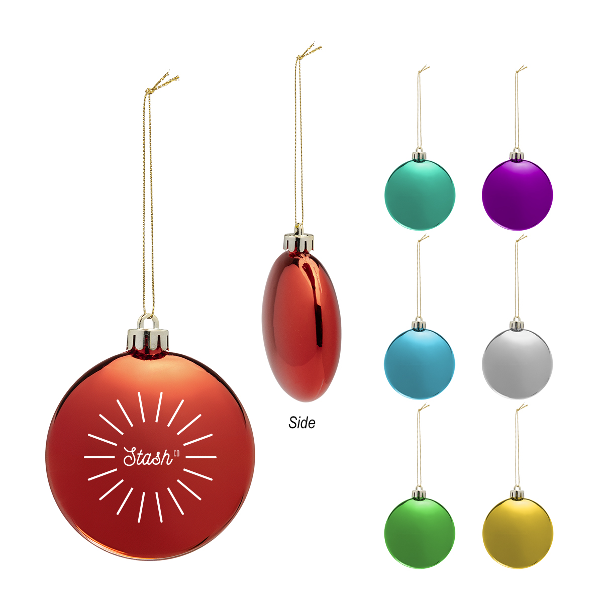 Chrome Round Disk Ornament 1
