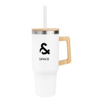 40 Oz. Carolina Intrepid Recycled Stainless Steel Tumbler - 50416 WHTBAM Silkscreen 40 Oz. Carolina Intrepid Recycled Stainless Steel Tumbler - 50416 WHTBAM Silkscreen