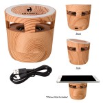 Woodgrain Wireless Charging Pad And Speaker 2.0 1 Woodgrain Wireless Charging Pad And Speaker 2.0 1
