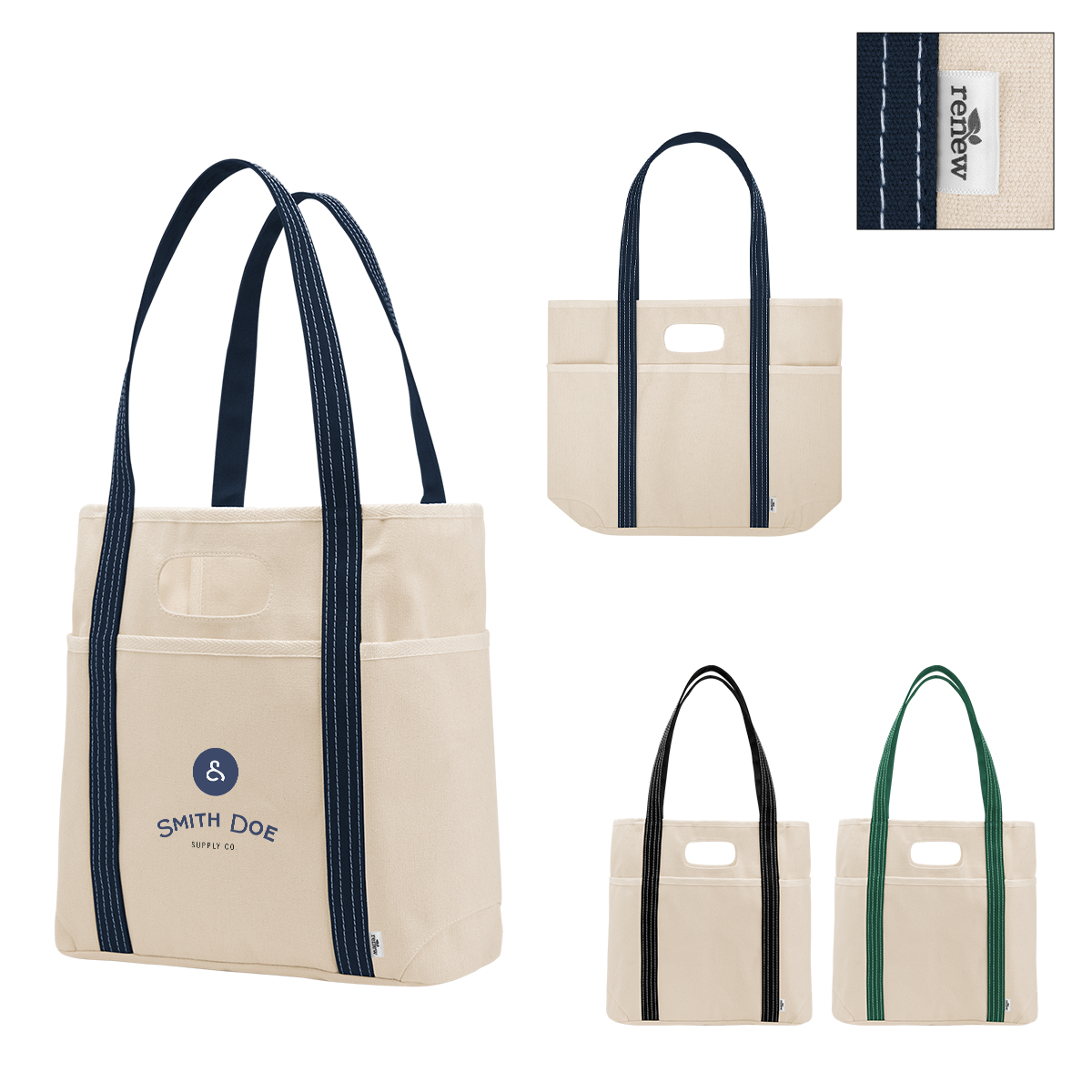 Farm Stand 14 Oz. Cotton Canvas Dual Handle Tote Bag 1