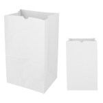 20# Short Sos Kraft Paper Bag - 8.25" X 13.62" - 99944 WHT Blank 20# Short Sos Kraft Paper Bag - 8.25" X 13.62" - 99944 WHT Blank