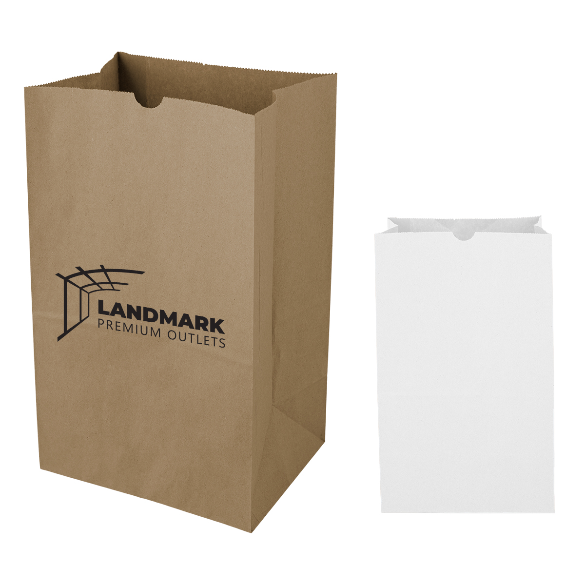 20# Short Sos Kraft Paper Bag - 8.25" X 13.62" 1