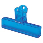 4" Bag Clip - 194 TRNBLU Angle 4" Bag Clip - 194 TRNBLU Angle