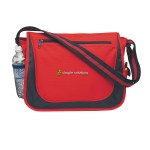 Messenger Bag With Matching Striped Handle - 3099 ROY Embroidery Messenger Bag With Matching Striped Handle - 3099 ROY Embroidery