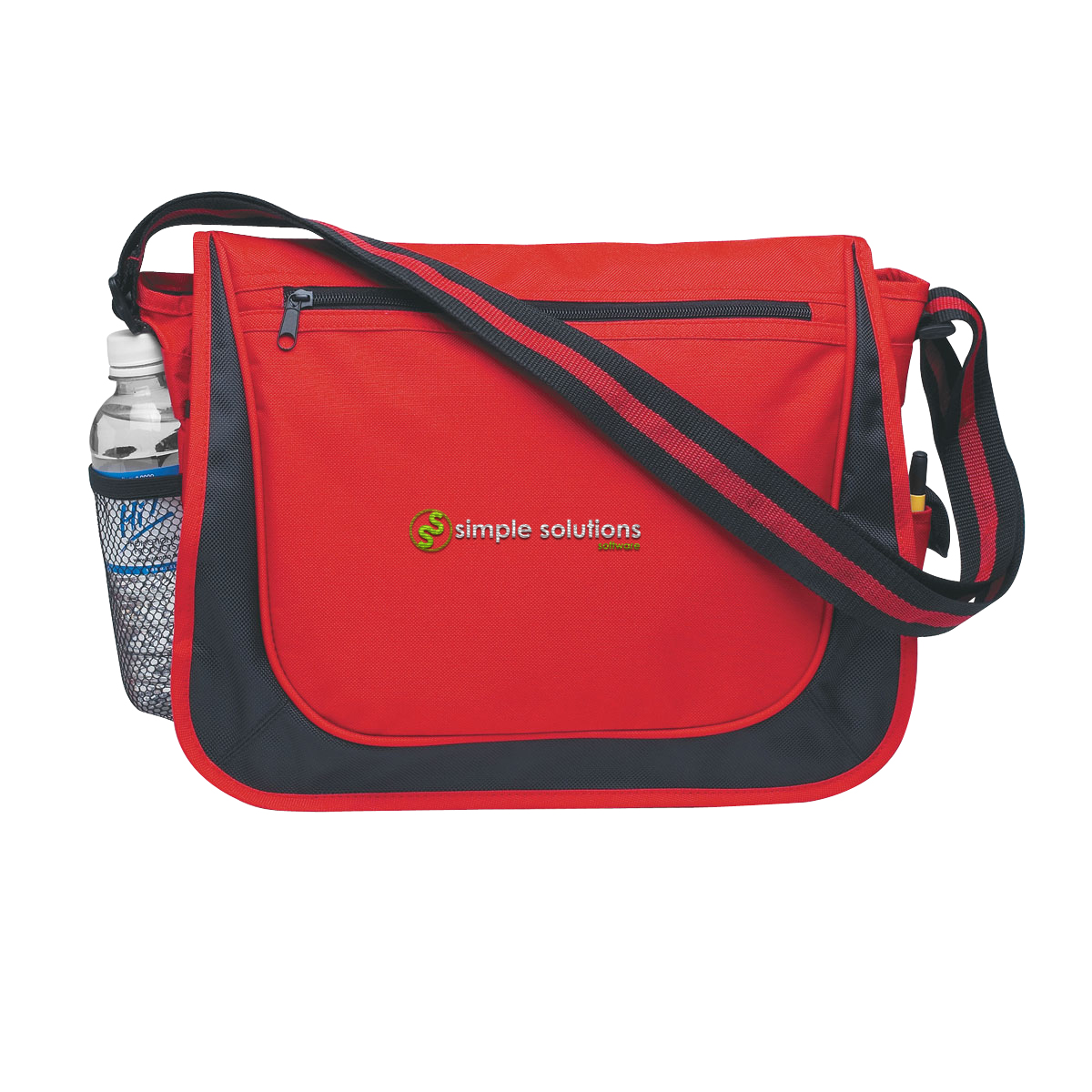 Messenger Bag With Matching Striped Handle 1