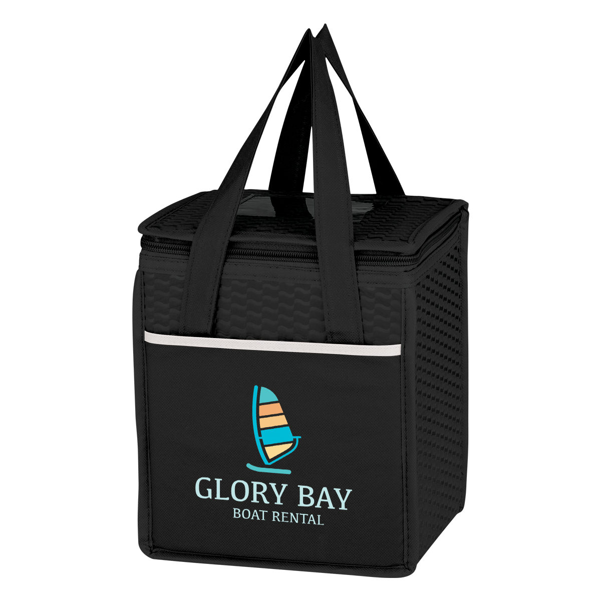 Non-woven Wave Design Kooler Lunch Bag 1