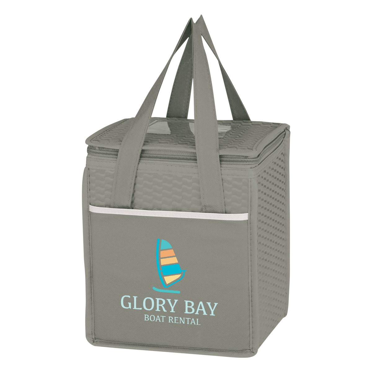 Non-woven Wave Design Kooler Lunch Bag 1