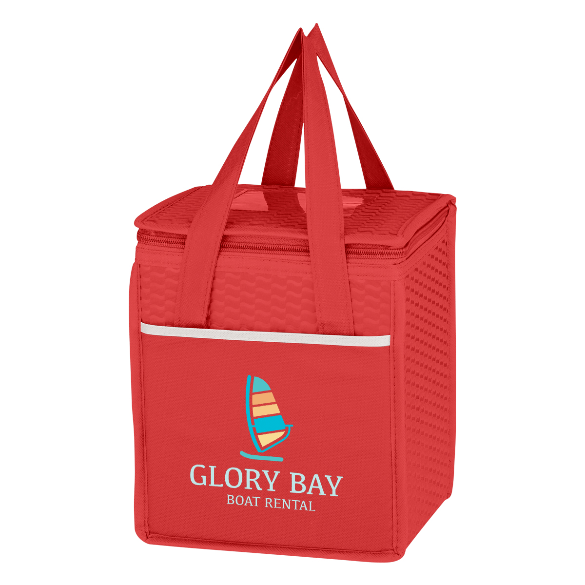 Non-woven Wave Design Kooler Lunch Bag 1