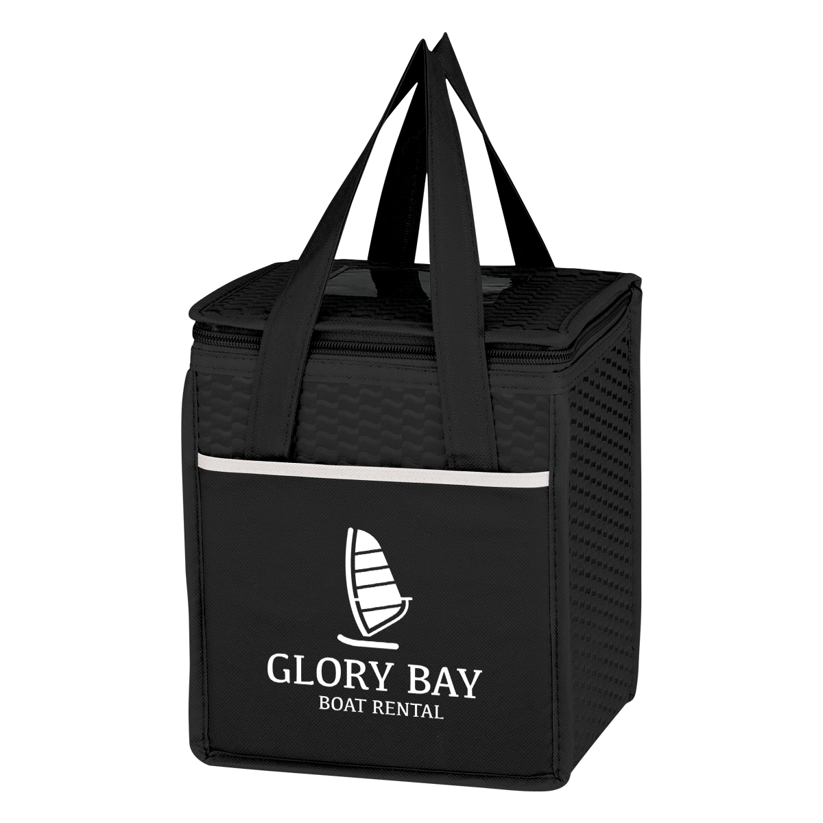 Non-woven Wave Design Kooler Lunch Bag 1