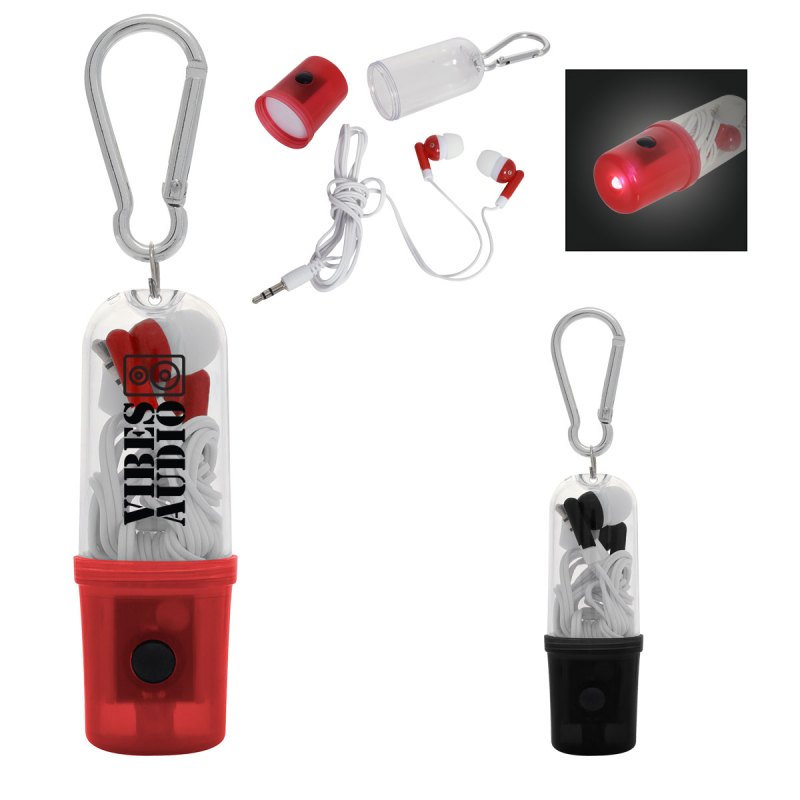 Earbuds With Flashlight Case 1 Earbuds With Flashlight Case 1
