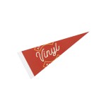 8" X 18" Pennant - 7747 WHT Optional Sewn Edge 4cp 8" X 18" Pennant - 7747 WHT Optional Sewn Edge 4cp