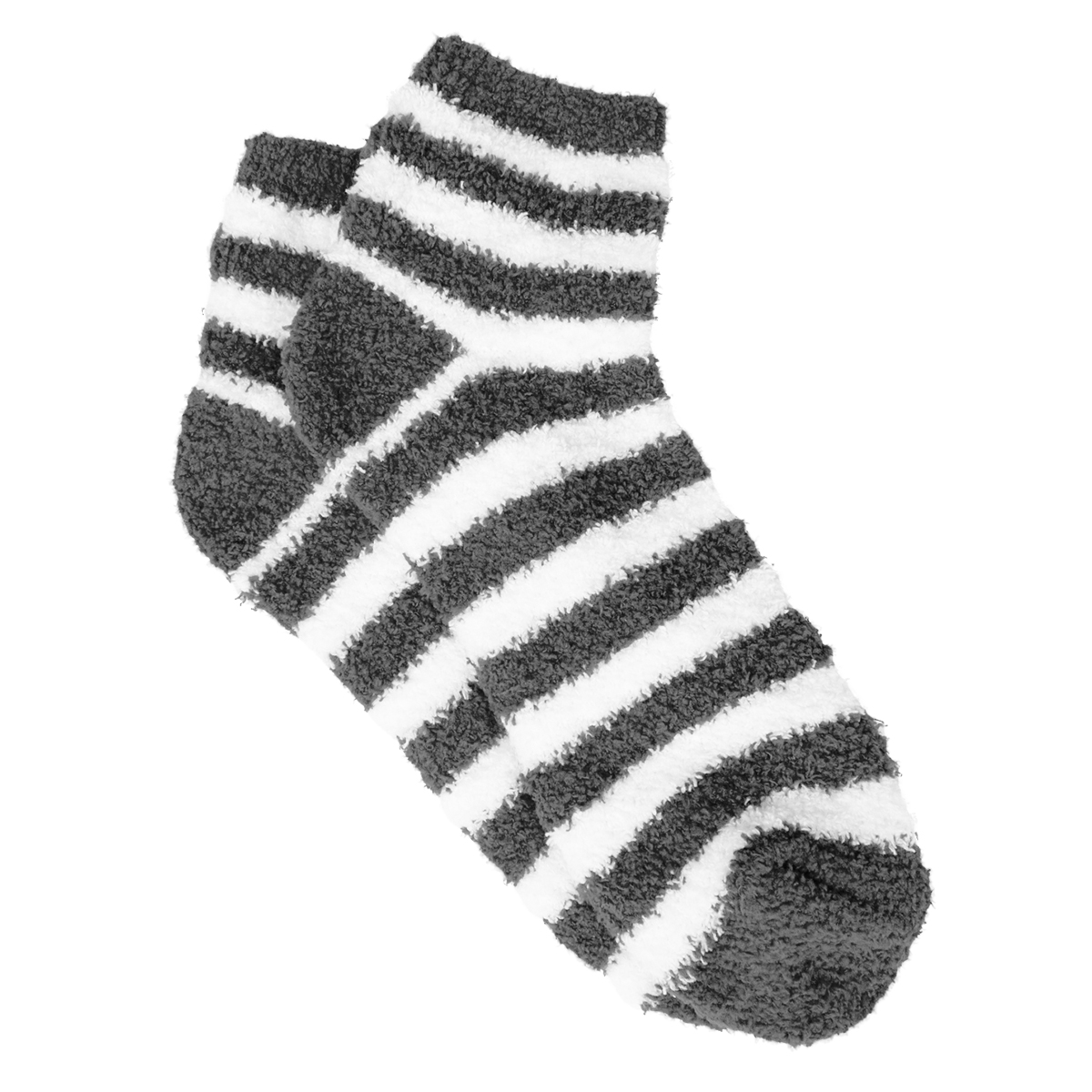 Fuzzy Stripe Socks 1