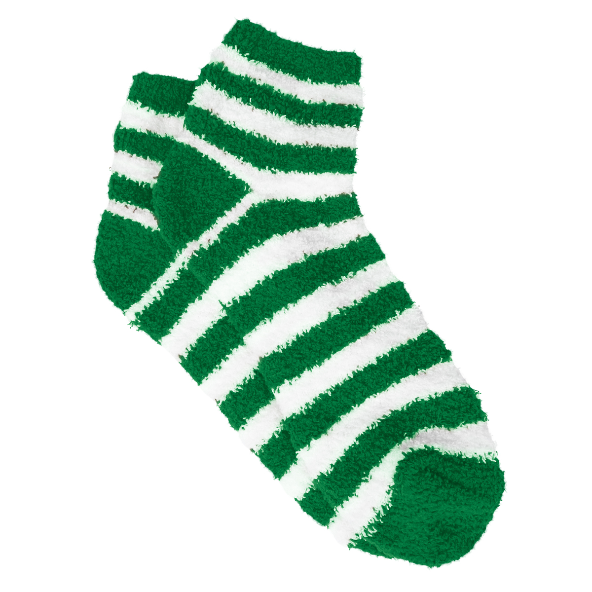Fuzzy Stripe Socks 1