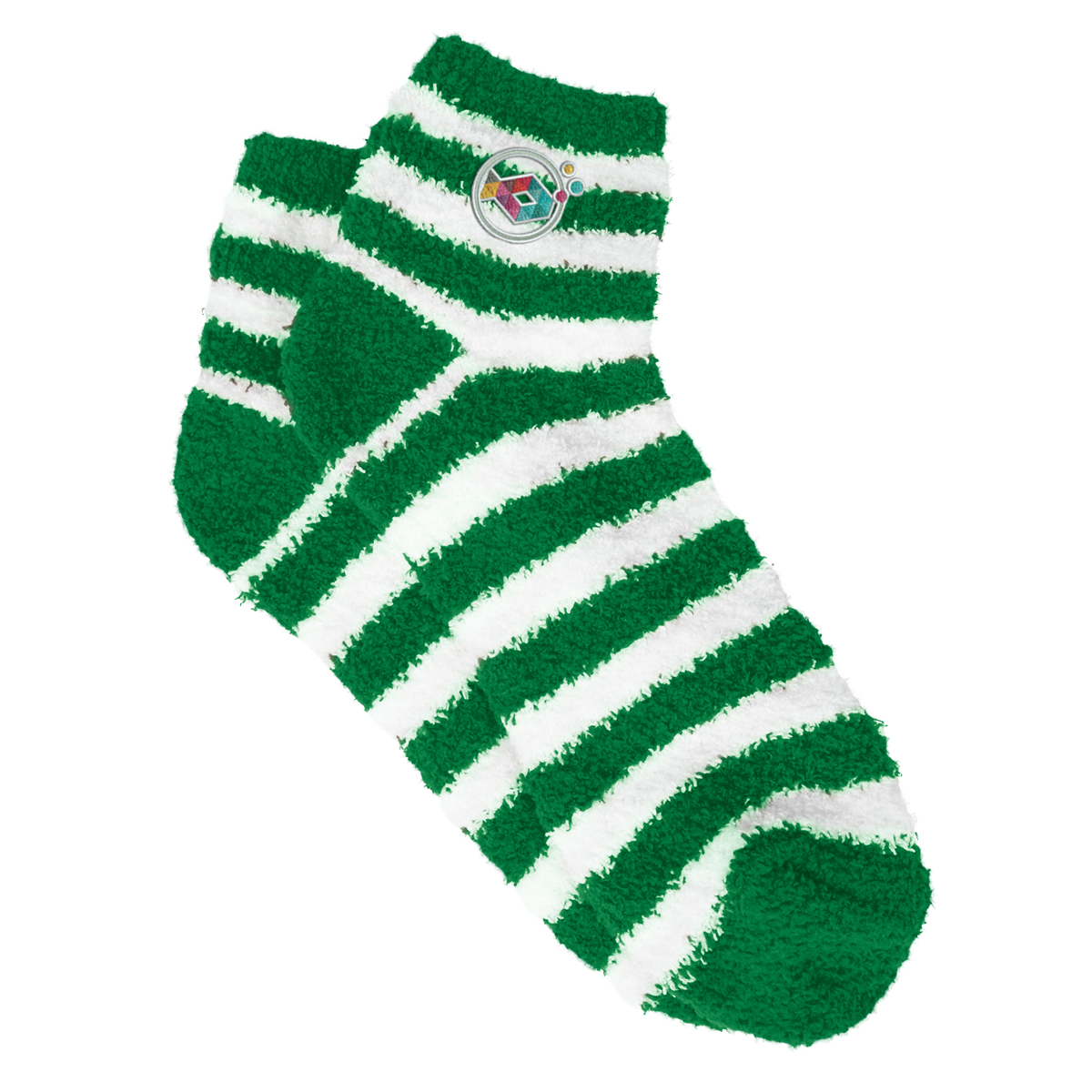 Fuzzy Stripe Socks 1