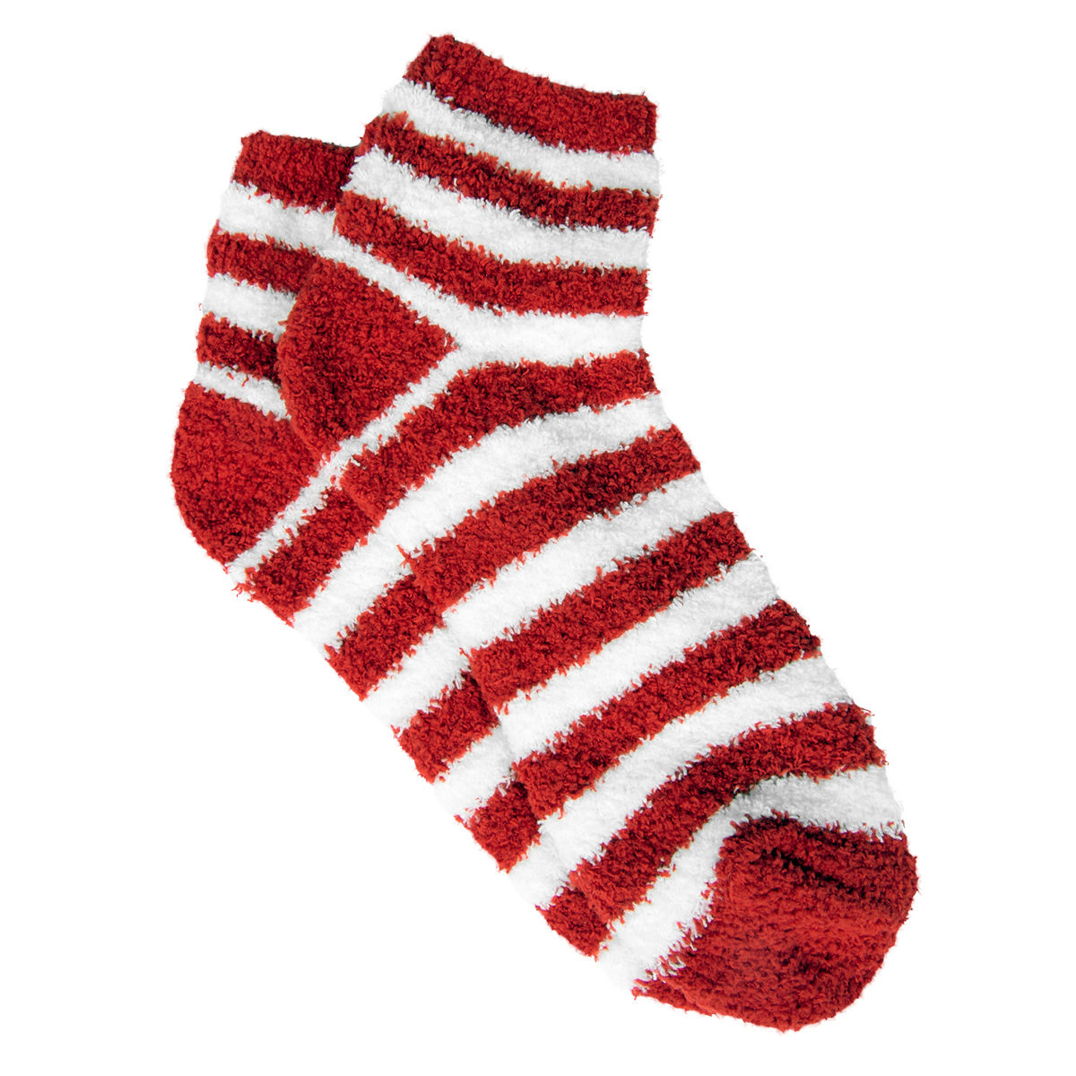 Fuzzy Stripe Socks 1