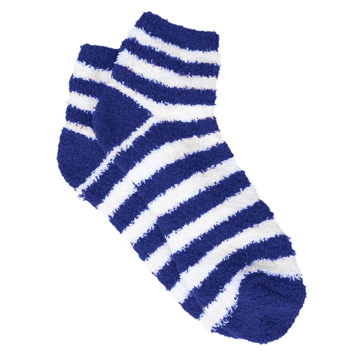 Fuzzy Stripe Socks 1