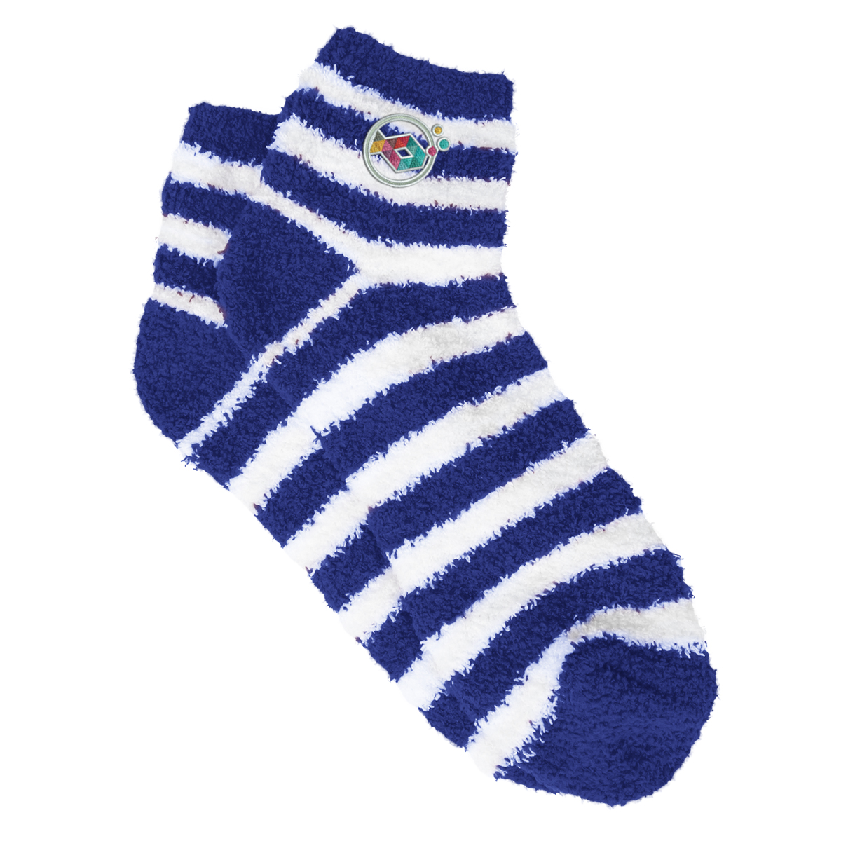 Fuzzy Stripe Socks 1