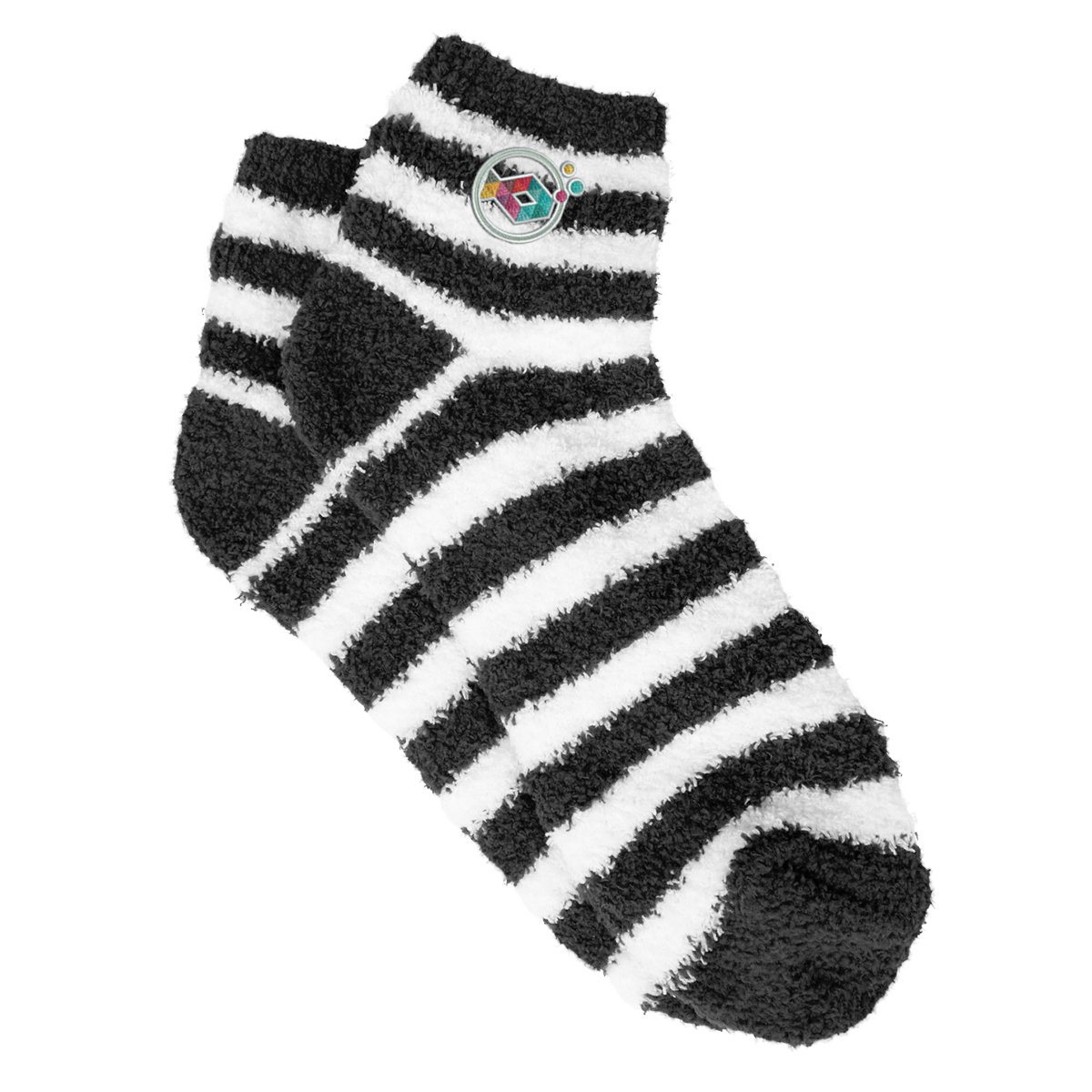 Fuzzy Stripe Socks 1