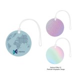 Acrylic Bag Tag - Circle - 75202 WHT 4CP Acrylic Bag Tag - Circle - 75202 WHT 4CP