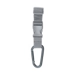 Adjustable Buckle Strap With Carabiner - 20110 BLK Padprint Adjustable Buckle Strap With Carabiner - 20110 BLK Padprint