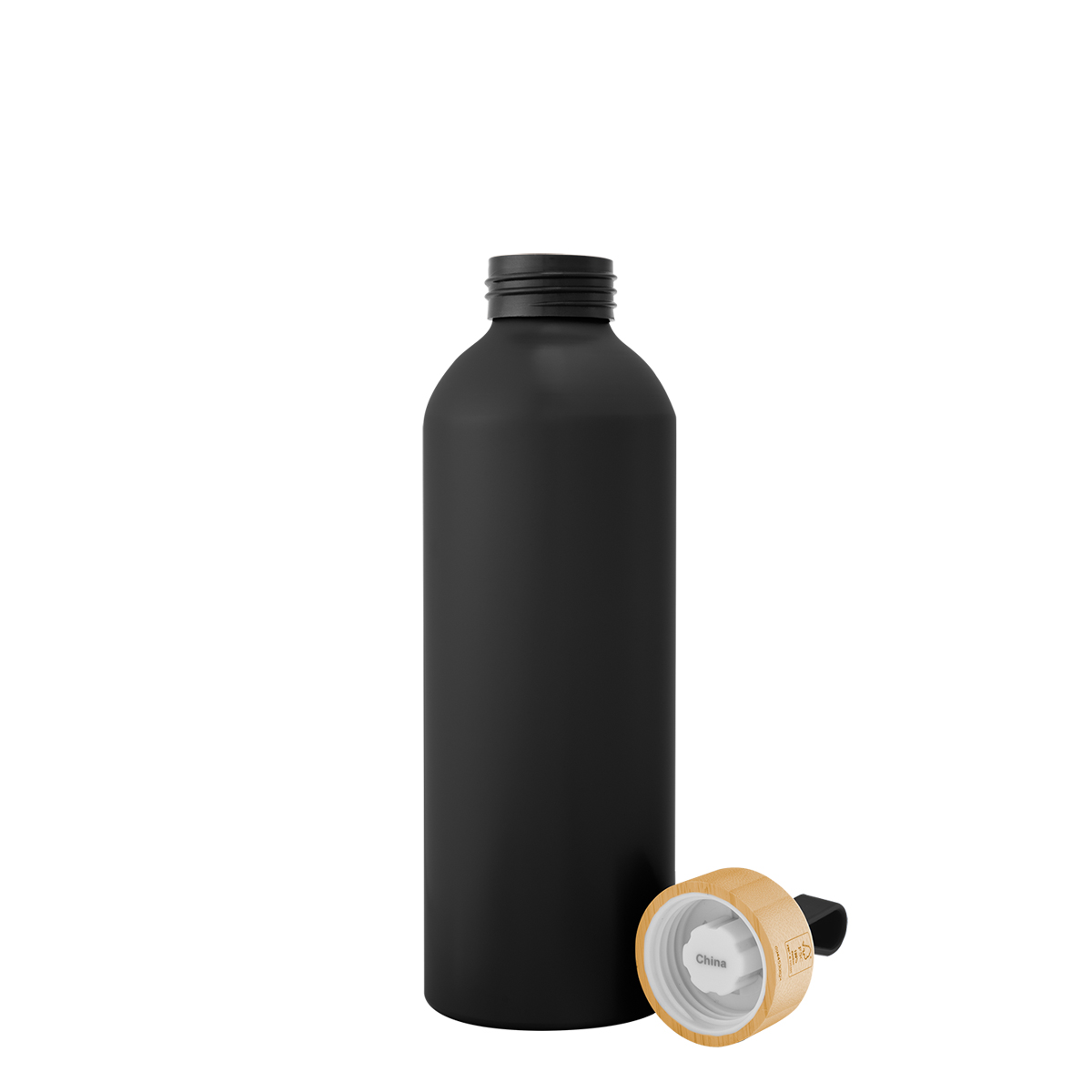 25 Oz. Blaire Recycled Aluminum Bottle With Bamboo Lid And Carry Handle 1
