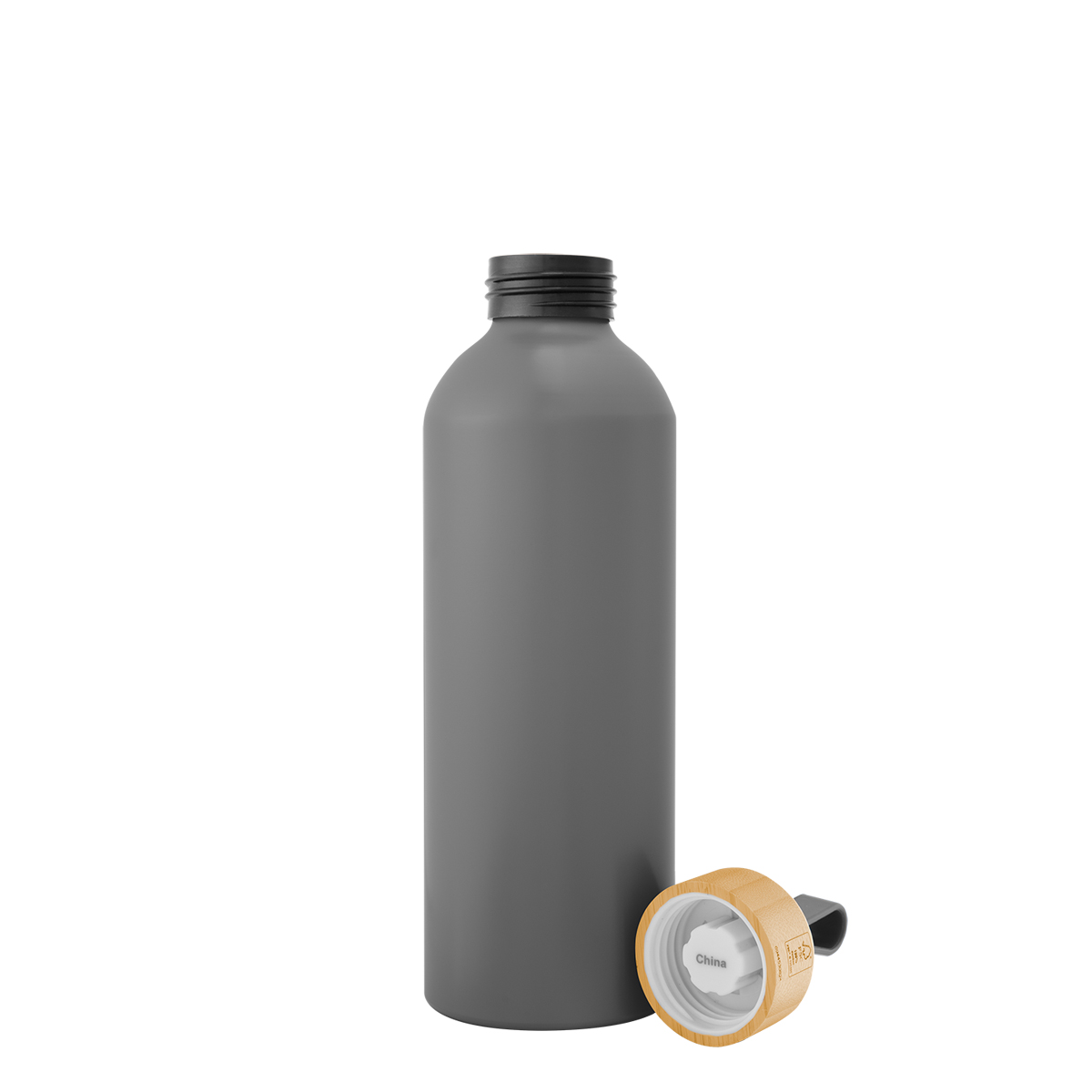 25 Oz. Blaire Recycled Aluminum Bottle With Bamboo Lid And Carry Handle 1
