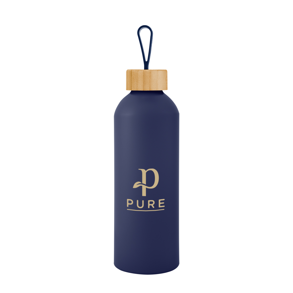 25 Oz. Blaire Recycled Aluminum Bottle With Bamboo Lid And Carry Handle 1