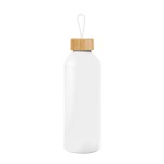 25 Oz. Blaire Recycled Aluminum Bottle With Bamboo Lid And Carry Handle - 50251 WHT Blank 25 Oz. Blaire Recycled Aluminum Bottle With Bamboo Lid And Carry Handle - 50251 WHT Blank