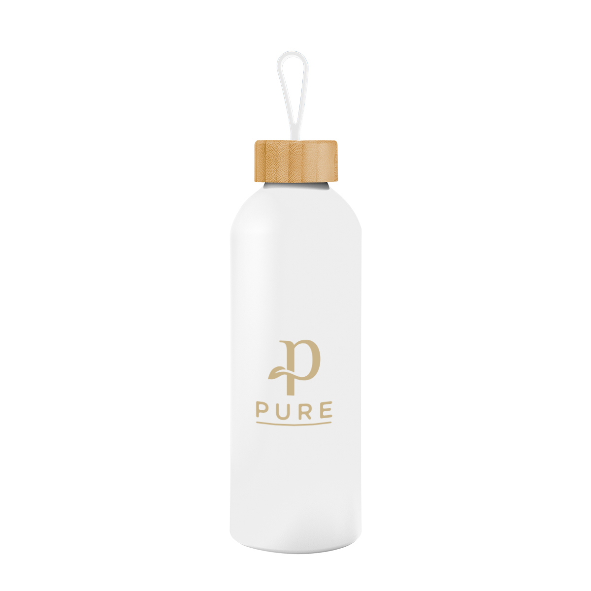 25 Oz. Blaire Recycled Aluminum Bottle With Bamboo Lid And Carry Handle 1