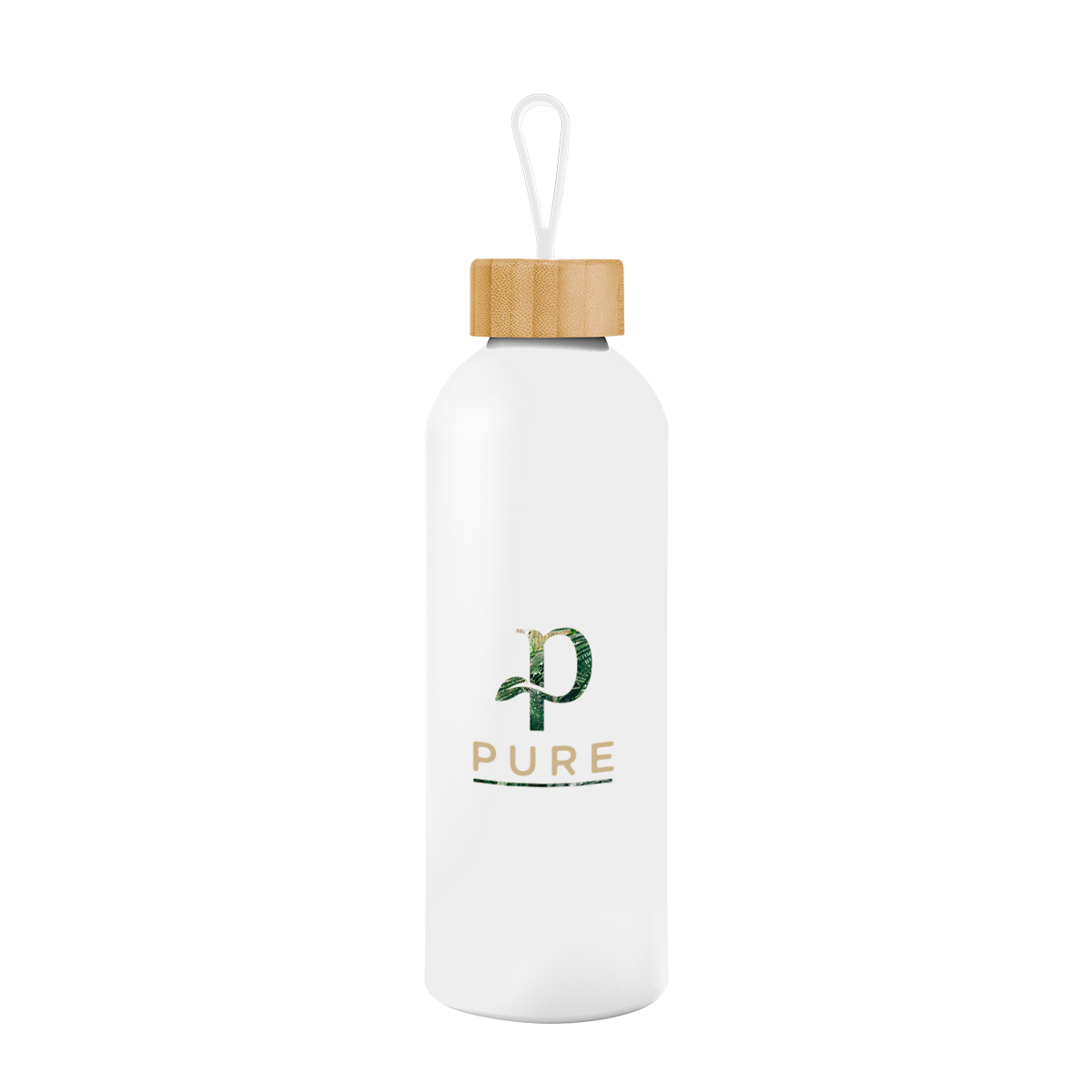 25 Oz. Blaire Recycled Aluminum Bottle With Bamboo Lid And Carry Handle 1