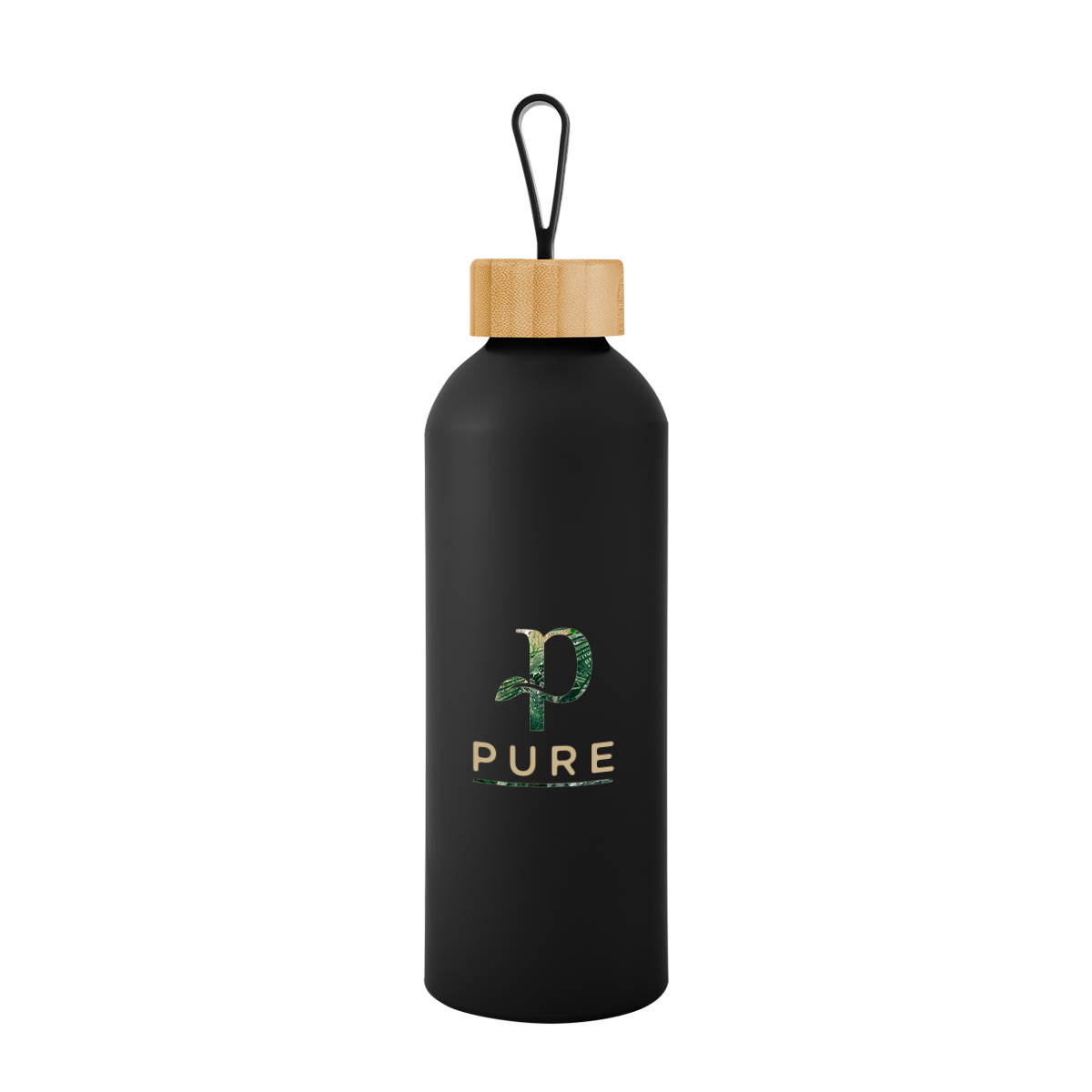 25 Oz. Blaire Recycled Aluminum Bottle With Bamboo Lid And Carry Handle 1