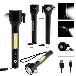 Safety Tool With Rechargeable Cob Flashlight 2.0 1 Safety Tool With Rechargeable Cob Flashlight 2.0 1
