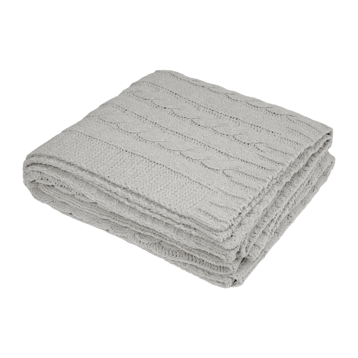 Cable Knit Rpet Chenille Blanket 1