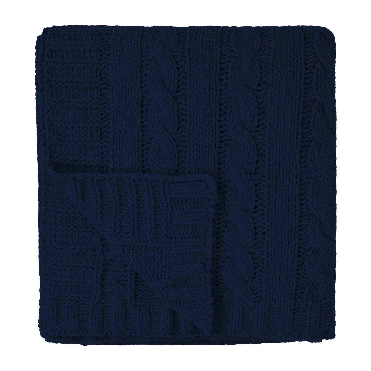 Cable Knit Rpet Chenille Blanket 1