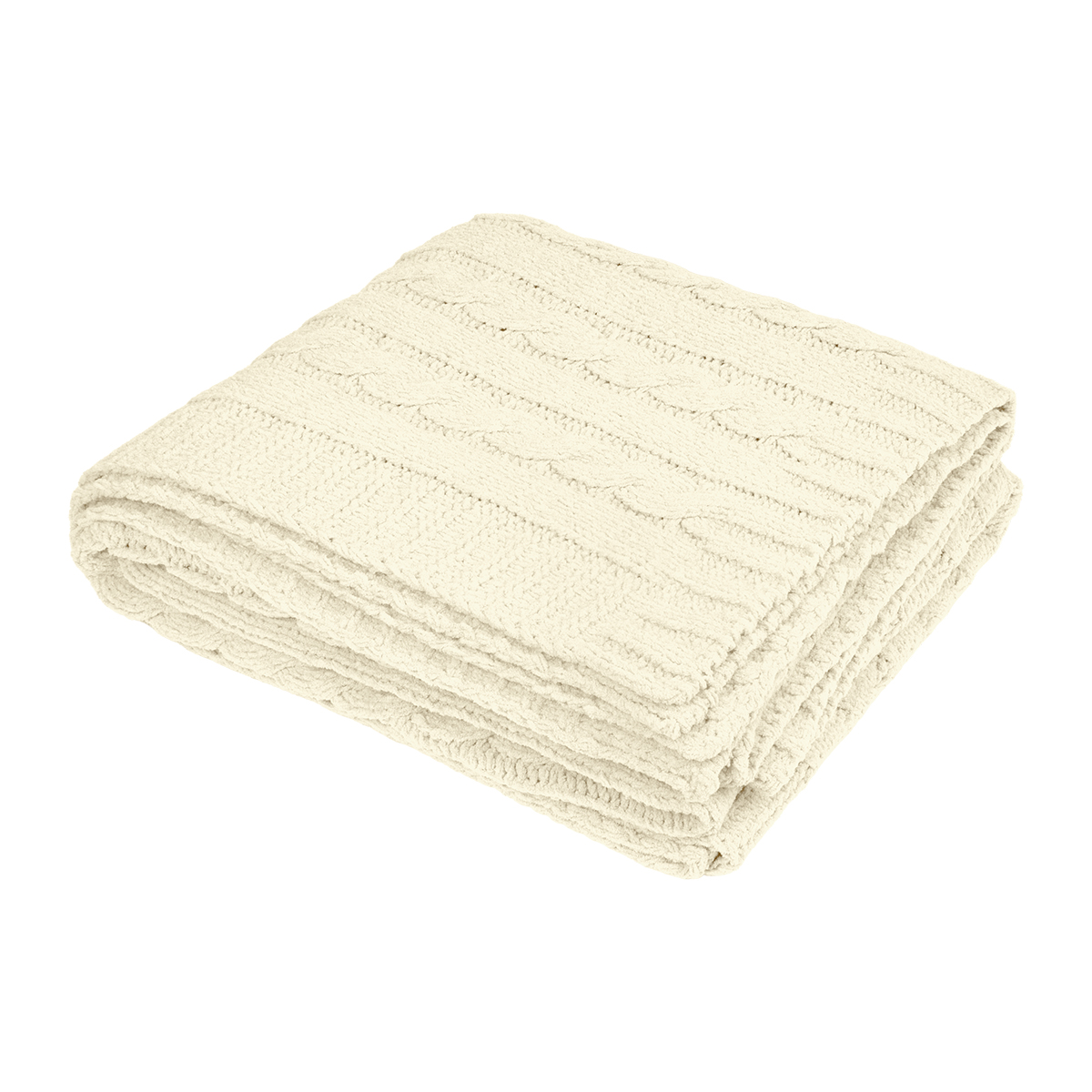 Cable Knit Rpet Chenille Blanket 1